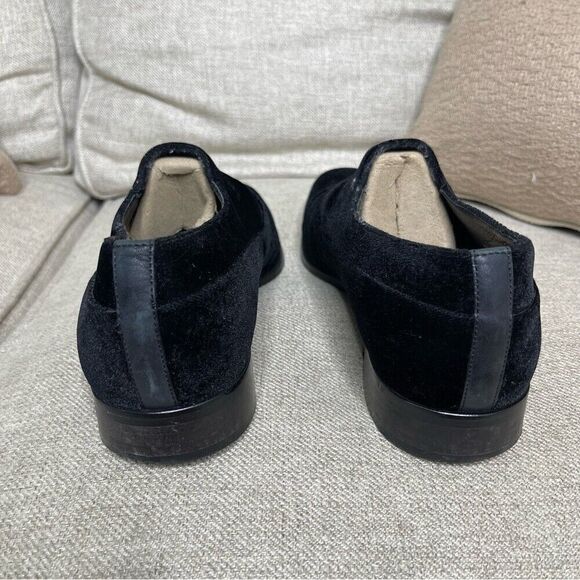 DONALD J PLINER Loafers Mens Size 8 Black Velvet Marcio Venetian Slip On Shoes - Picture 14 of 15